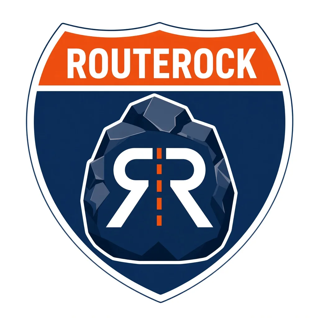 RouteRock shield logo